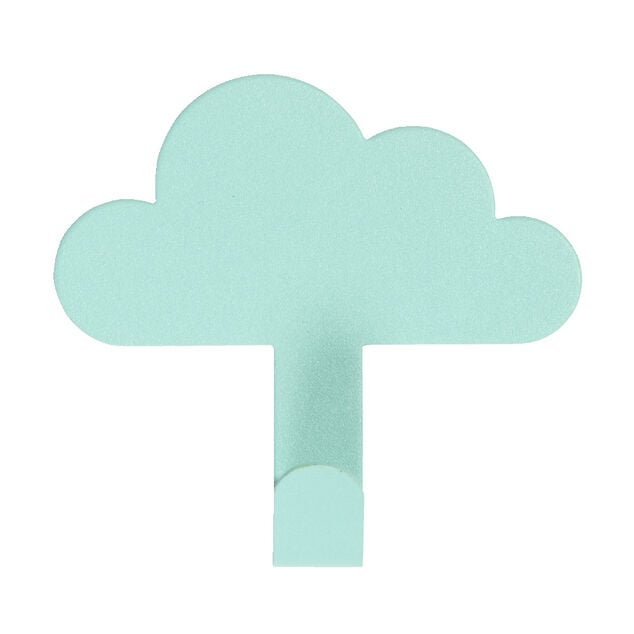 Crochet adh&eacute;sif m&eacute;tal forme nuage 8,5x2xH11,4cm - 3 mod&egrave;les