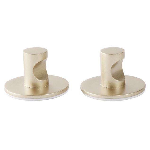 Pat&egrave;re murale ronde m&eacute;tal dor&eacute; &Oslash;4,4cm