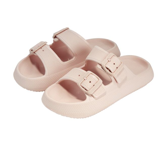Sandales enfant 2 brides plastique rose 34/35