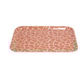 Plateau mélaminé orange 28,7x21,7x1,5cm