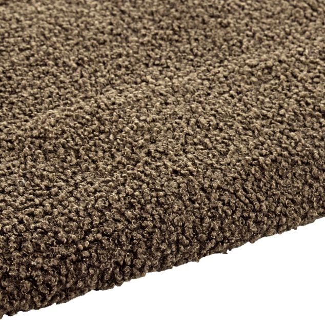 Plaid tissu bouclette marron 130x160cm