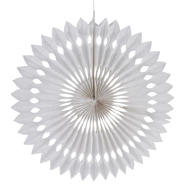 Rosace blanche à suspendre