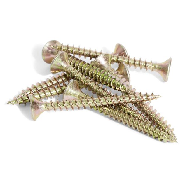 8 vis agglo t&ecirc;te frais&eacute;e acier bichromat&eacute; - 5x50 mm