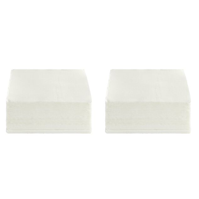 Serviette papier x200 ouate blanc 29x29cm