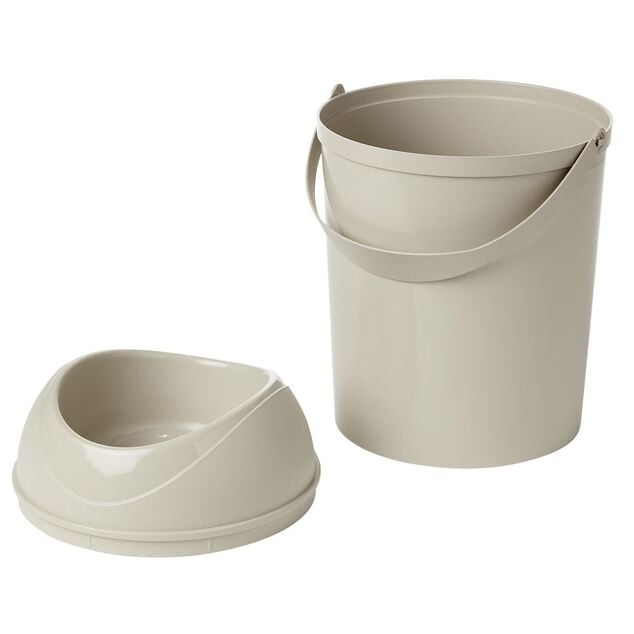 Conteneur &agrave; croquettes et couvercle gamelle H18.5cm