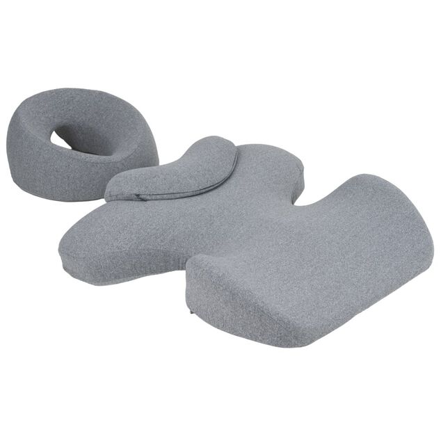 Coussin de massage ergonomique m&eacute;moire de forme 3 pi&egrave;ces