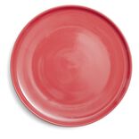 Assiette plate Oslo en gr&egrave;s rouge &Oslash;27cm