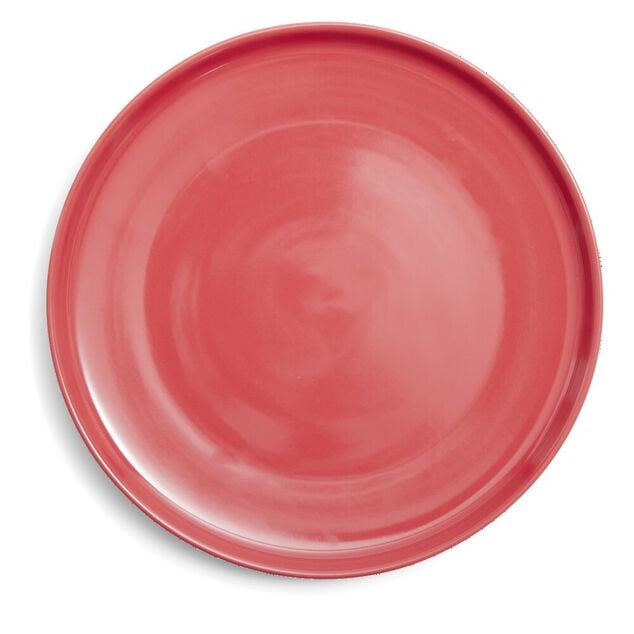 Assiette plate Oslo en gr&egrave;s rouge &Oslash;27cm
