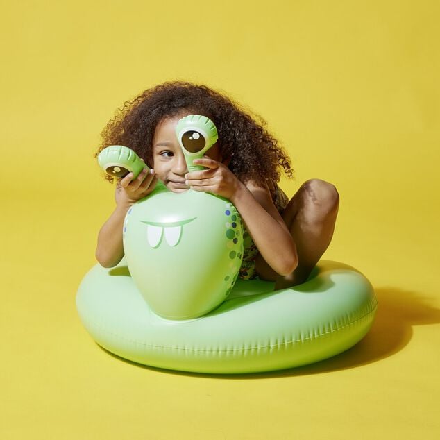 Bou&eacute;e ronde t&ecirc;te d'escargot en plastique vert &Oslash;60cm