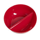 Bol à 2 compartiments 18x18xH5,5cm - 2 coloris