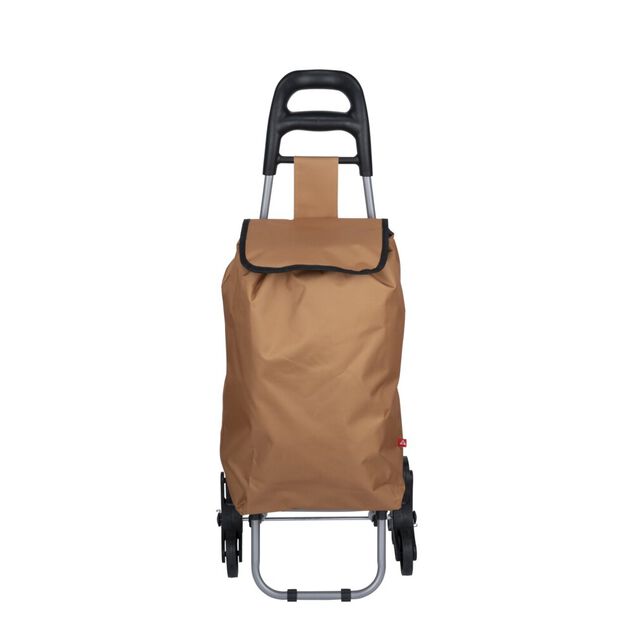 Chariot de course 3 roues marron 35x26xH89cm