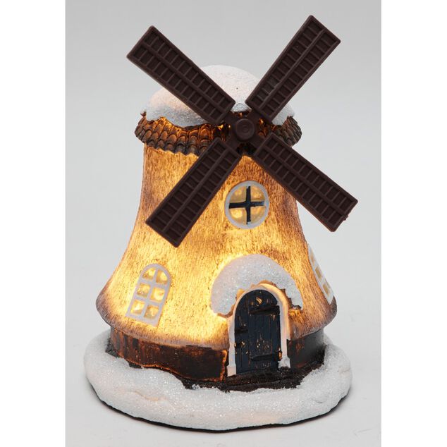 Moulin neige lumineux