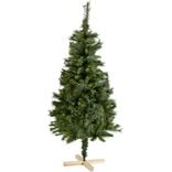 Sapin artificiel vert pied en bois 288 branches Ø78xH150cm