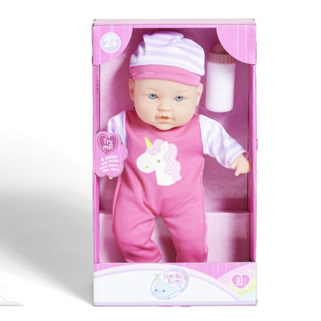 Poup&eacute;e avec biberon