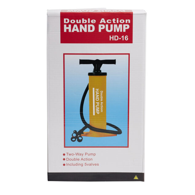 Pompe &agrave; main gonfleur 3L avec 3 embouts &Oslash;10xH37cm