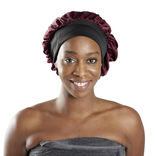 Bonnet de douche satiné 28x24xH28cm (2 modèles)