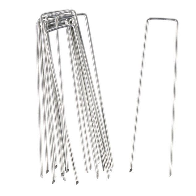 Agrafe m&eacute;tallique 14x3 cm x10