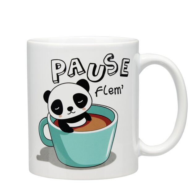Mug kawaii c&eacute;ramique Pause Flem 300ml