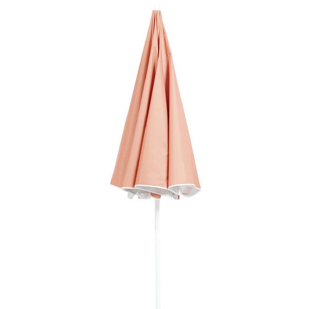 Parasol de plage orange corail UV UPF50+ &Oslash;200xH209cm
