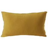 Housse de coussin 30x50cm gaze de coton jaune