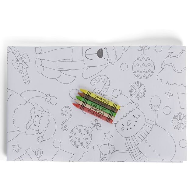Nappe No&euml;l &agrave; colorier