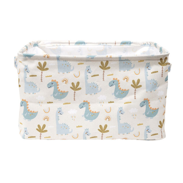 Panière de rangement tissé motif enfant 40x28xH22cm (2 modèles)