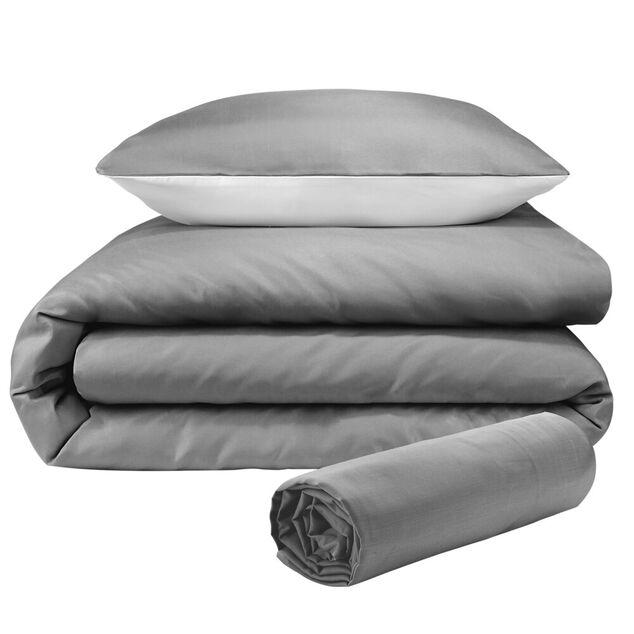 Parure de lit 140x200cm 1 personne avec drap housse 4 pi&egrave;ces (3 mod&egrave;les)