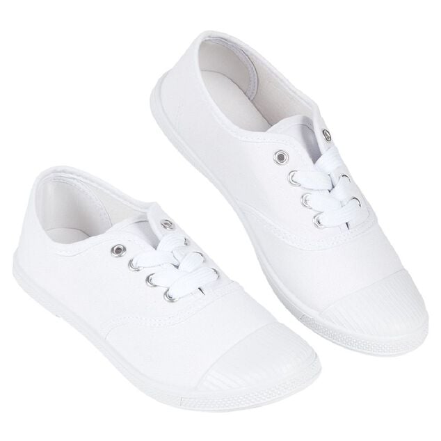 Chaussures en toile de coton blanc t 37