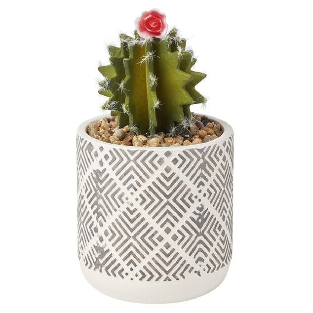 Cactus artificiel &Oslash;9,5xH.17 cm