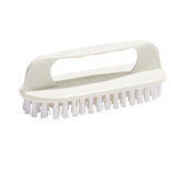 Brosse poignée plastique blanc L13,5cm