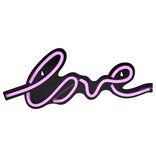 N&eacute;on LED inscription Love rose