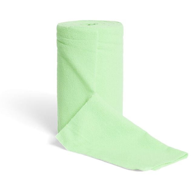 Rouleau de 50 chiffons en microfibre vert