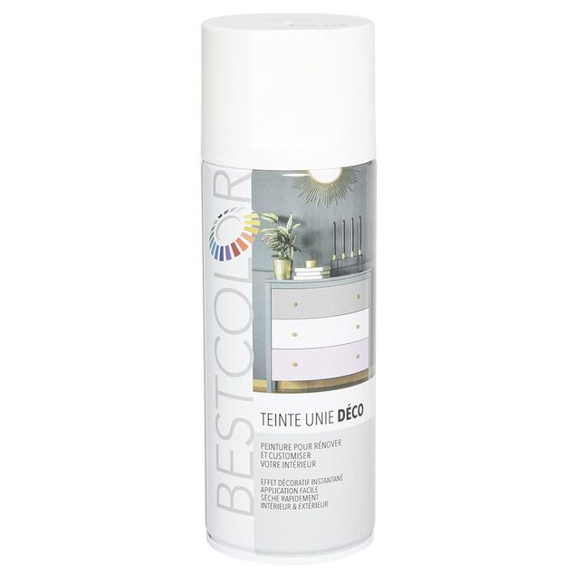 Peinture aérosol Blanc satiné 400 ml