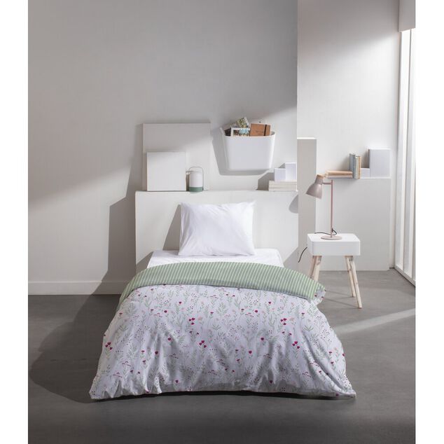 Couette 1 personne 140x200cm imprim&eacute; motif (4 mod&egrave;les)