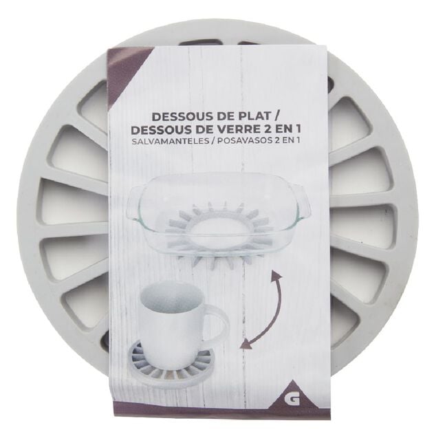 Dessous de plat 2en1 sous-verre