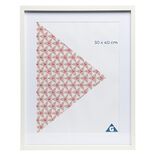 Cadre photo 45x55 blanc en bois