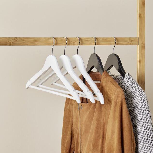 Penderie avec 2 étagères bambou marron