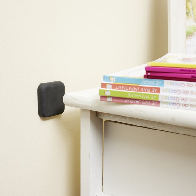 Tampon antichoc adh&eacute;sif x2 en silicone 4,5x4,5cm