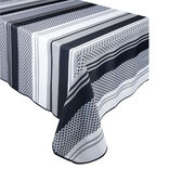 Nappe rectangulaire noire et blanche