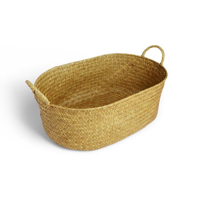 Pani&egrave;re rectangulaire jonc de mer 46x17xH30cm