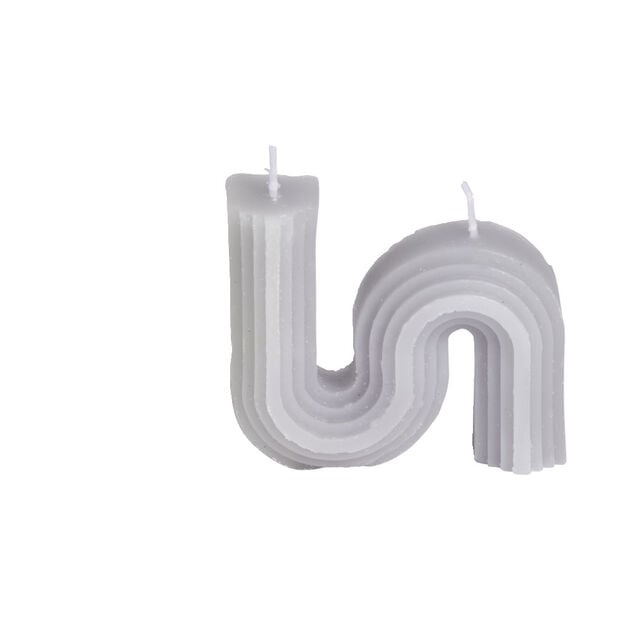 Bougie forme g&eacute;om&eacute;trique 9x2xH8cm