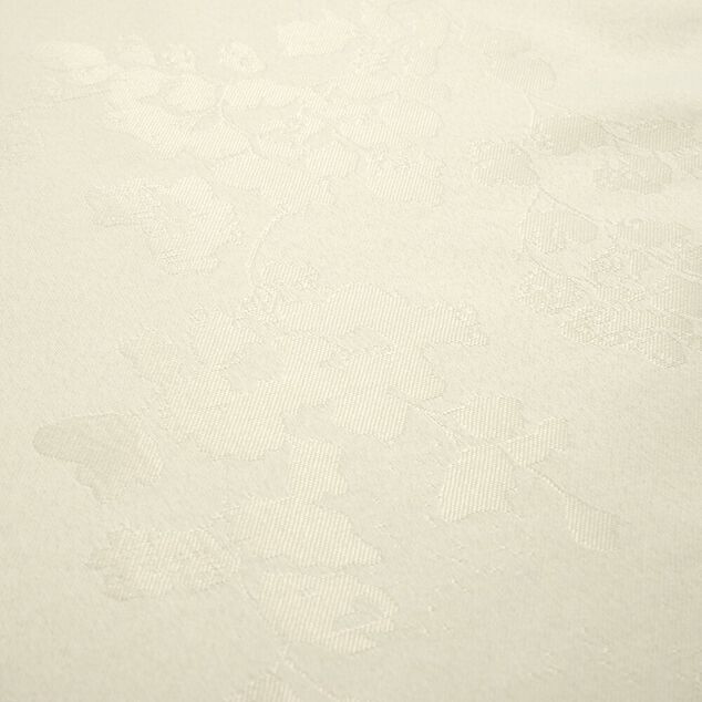 Chemin de table polyester et organza L300X45 cm blanc