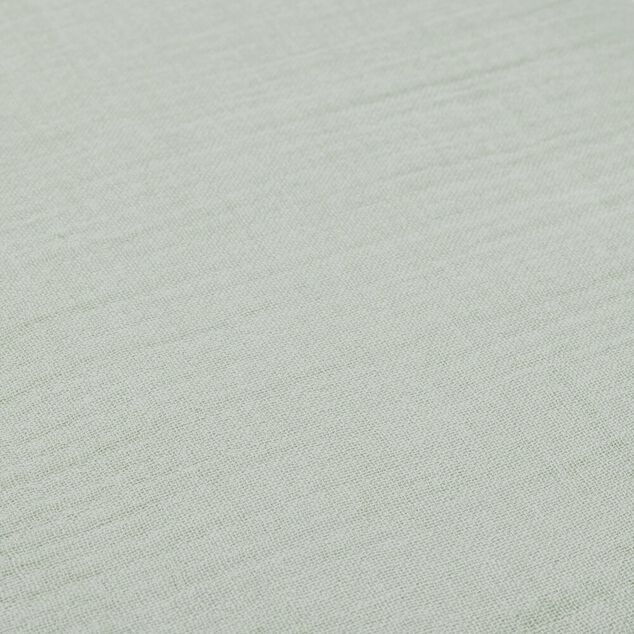 Parure de lit L240X220 cm gaze de coton 1 housse 2 taies 63X63 cm uni vert