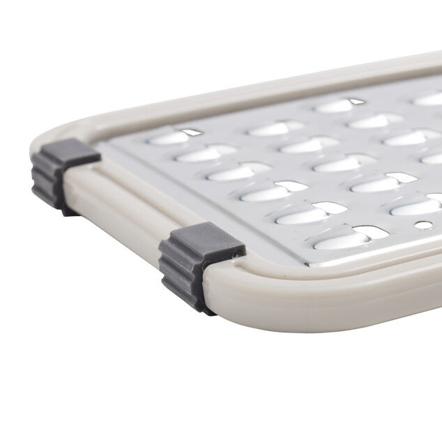 Râpe multifonctions en métal et plastique 12x28,5cm (2 modèles)