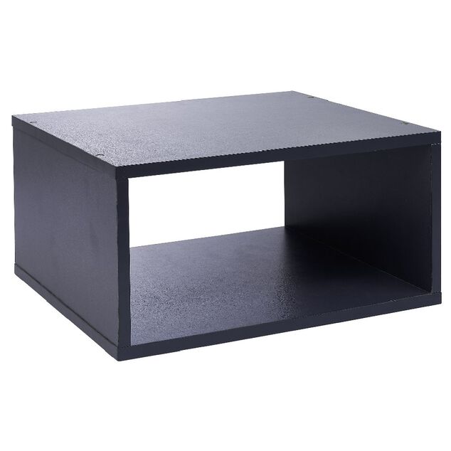 Structure Box Cube demi cube 35x30x17cm m&eacute;tal gris