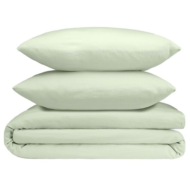 Parure de lit 2 personnes 240x220cm unie finition boutons (4 modèles)