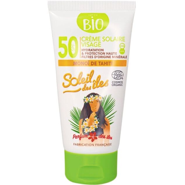 Cr&egrave;me solaire visage Bio Soleil des &icirc;les SPF50 50ml