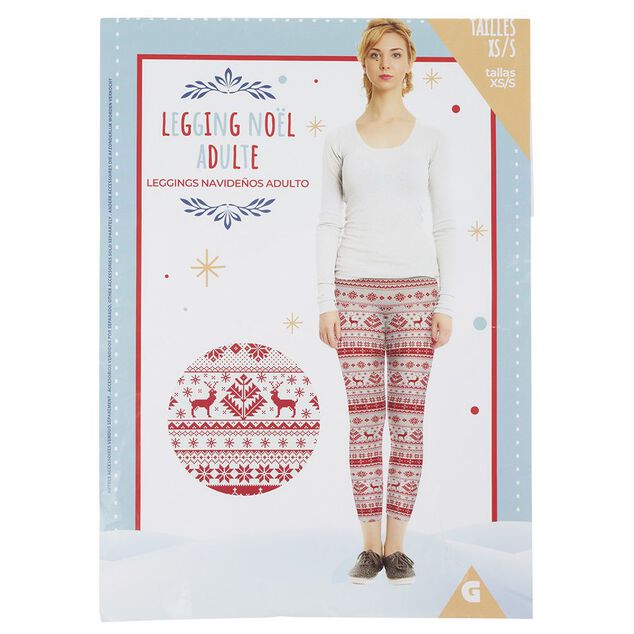 Legging de Noël adulte Taille XS/S