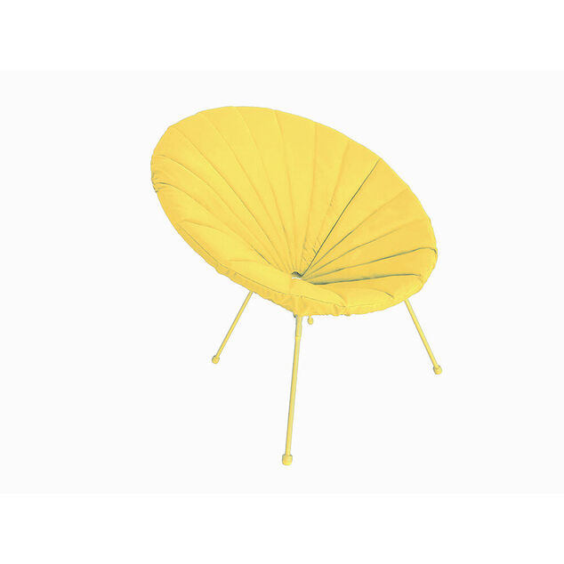 Housse de fauteuil de jardin Urban tissu d&eacute;perlant - Jaune - &Oslash;85xH37 cm