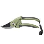 Sécateur de jardin acier carbone vert et gris